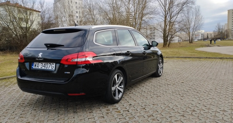 Peugeot 308 cena 46000 przebieg: 109781, rok produkcji 2016 z Warszawa małe 172